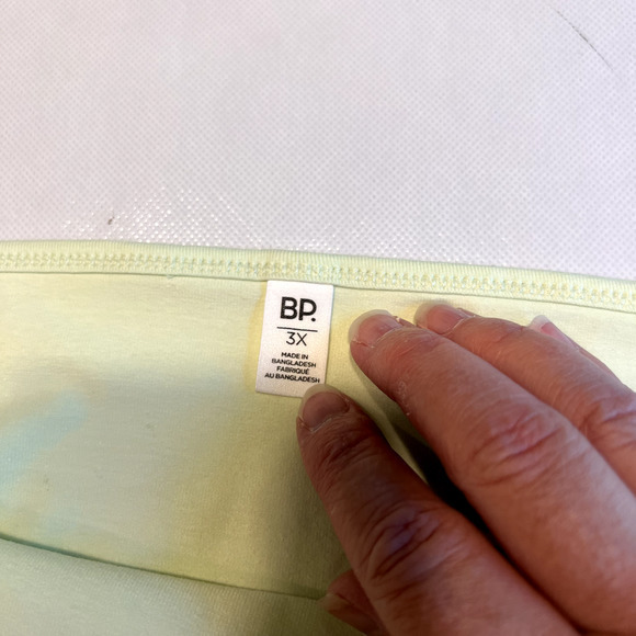 BP Womens Halter Top Sleeveless Crop Top Tie Neck Lime Green Plus‎ Size 3X - Picture 2 of 9